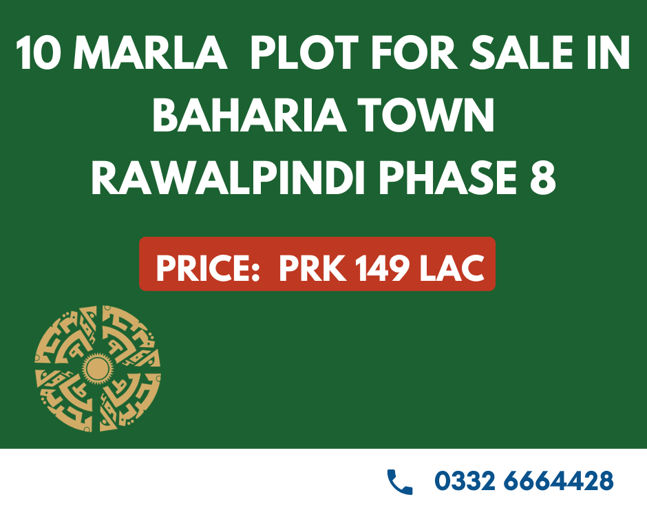 10 Marla Plot For Sale in Baharia Town Rawalpindi Phase 8